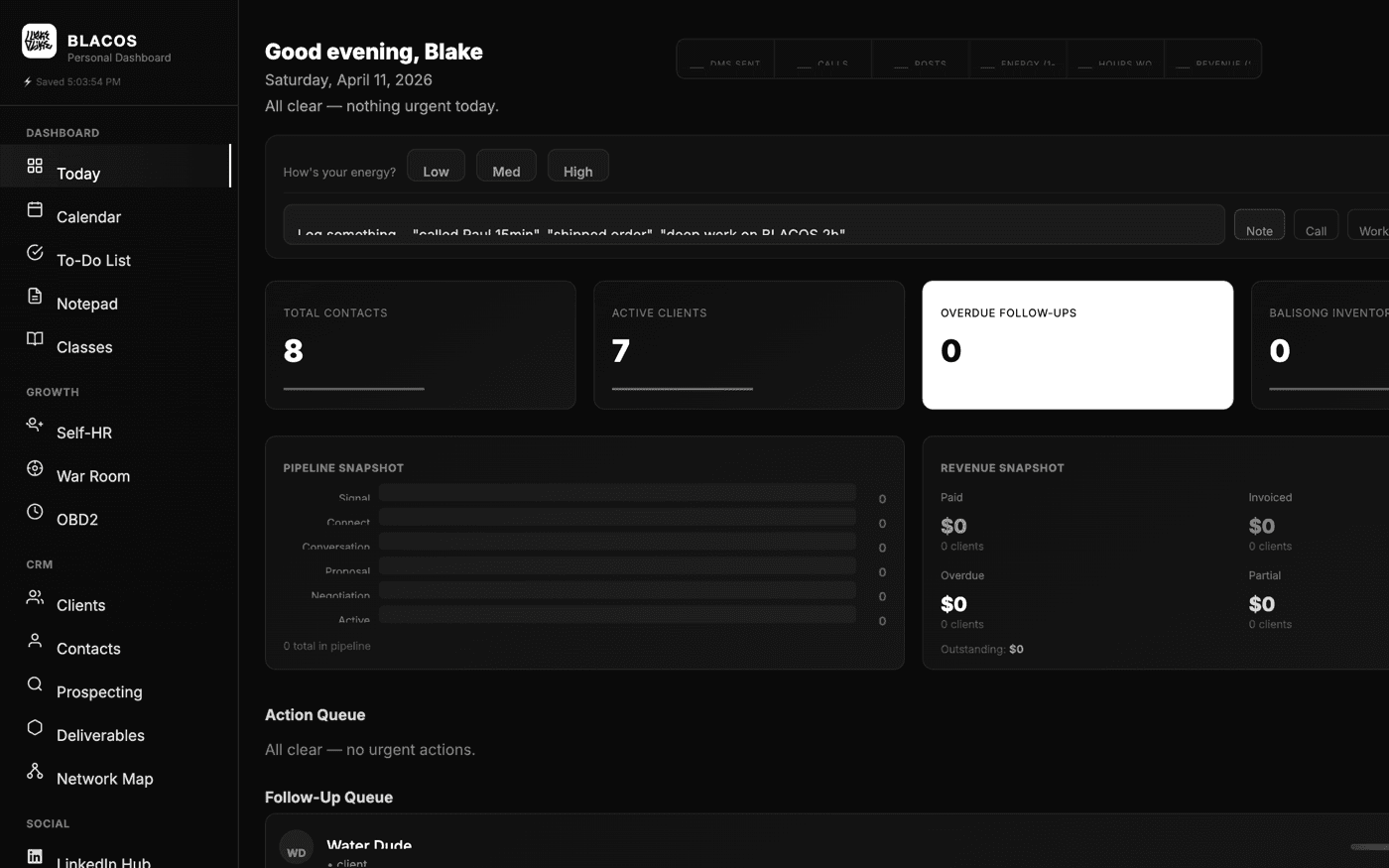 Blakelike OS — screenshot