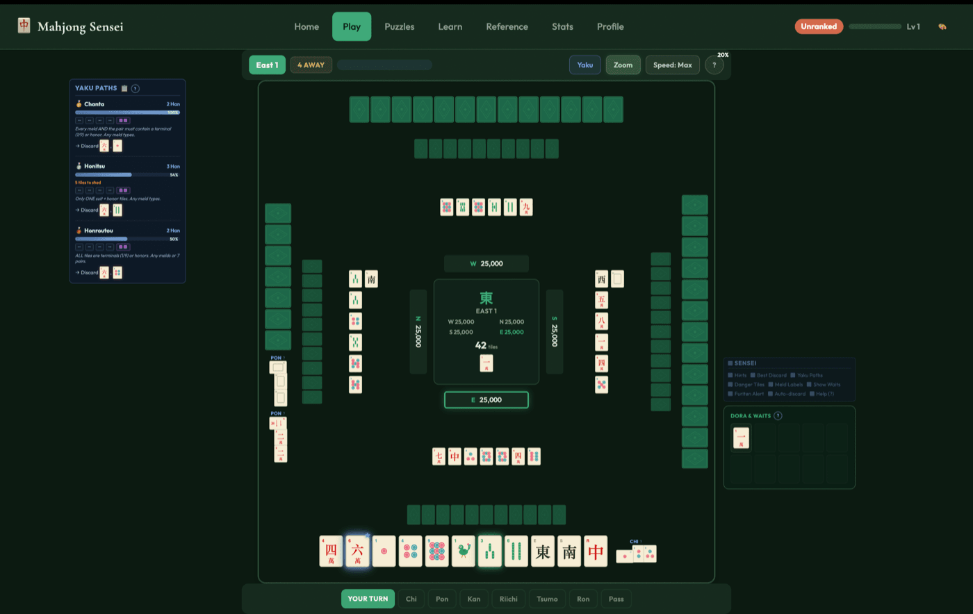 Mahjong Sensei